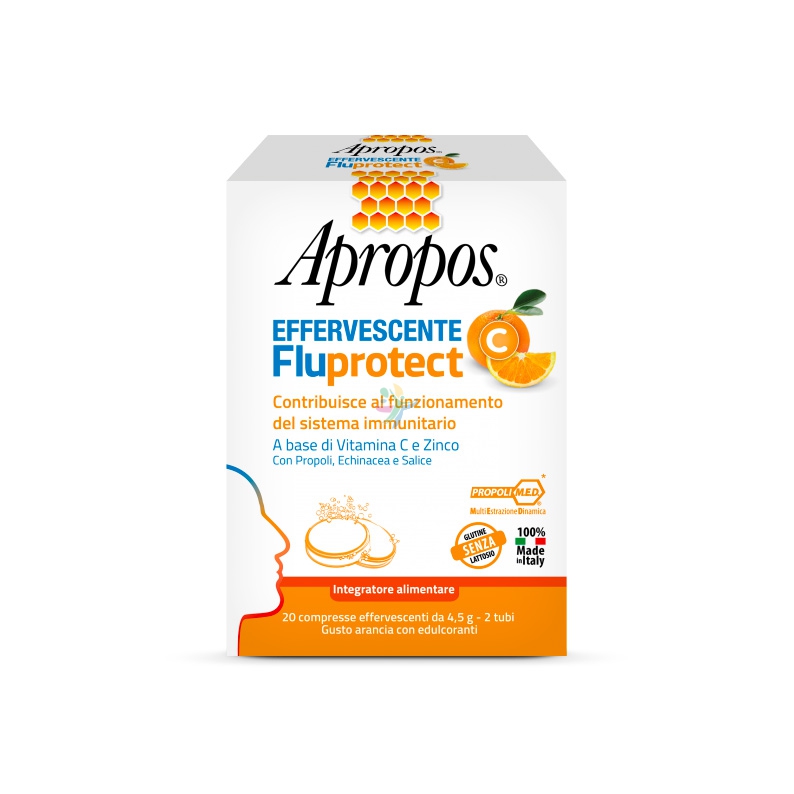 Apropos Linea Difese Immunitarie Fluprotect Integratore 20 Compresse Effervescen
